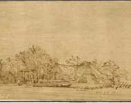 Rembrandt Harmensz. van Rijn Winter Landscape  - Hermitage